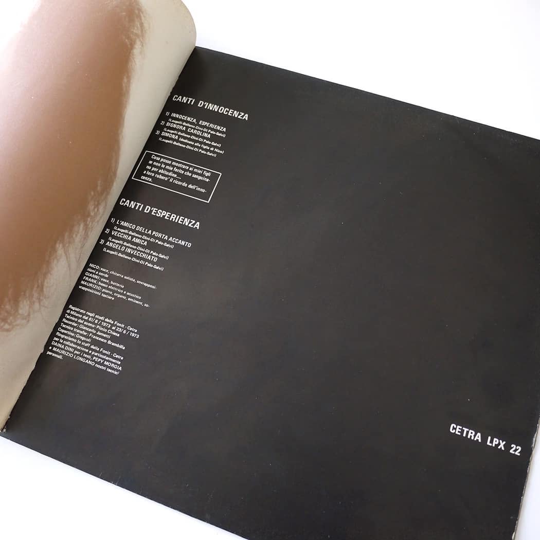 NICO, GIANNI, FRANK, MAURIZIO - Canti D'Innocenza Canti D'Esperienza - Image 5