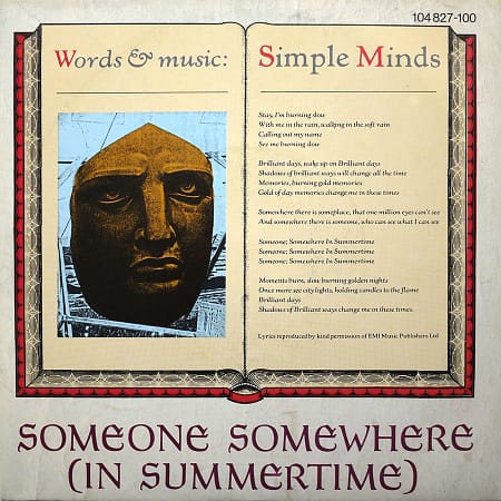SIMPLE MINDS - Someone Somewhere (In Summertime)