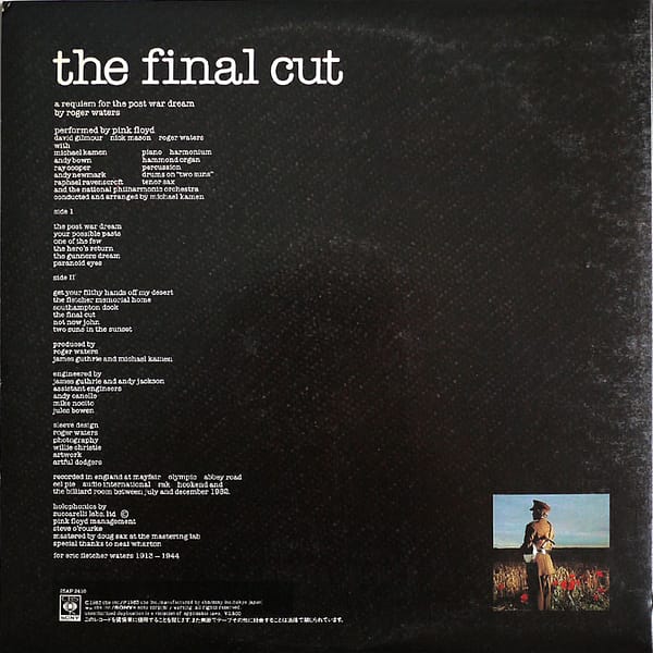 PINK FLOYD - The Final Cut - Image 2
