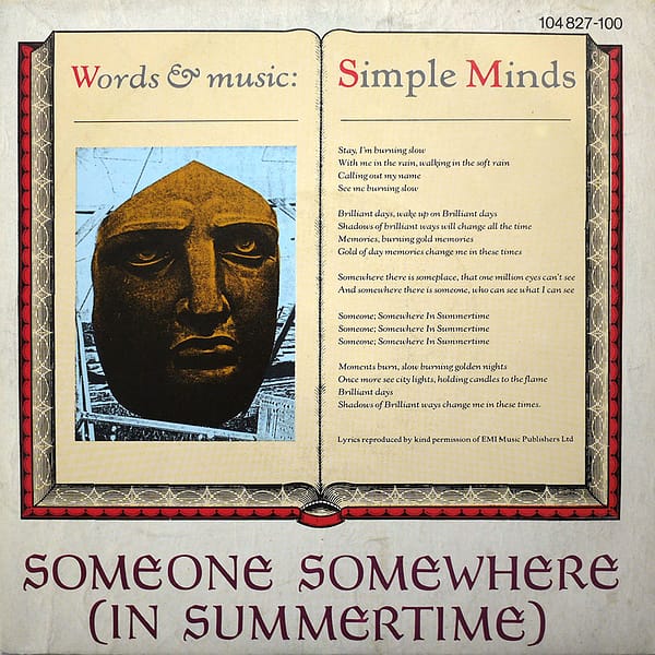 SIMPLE MINDS - Someone Somewhere (In Summertime)