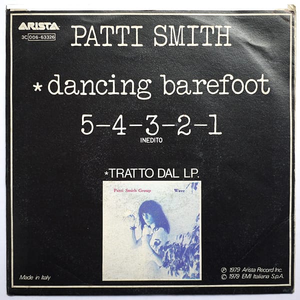 PATTI SMITH - Dancing Barefoot - Image 2