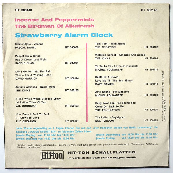 STRAWBERRY ALARM CLOCK - Incense And Peppermints - Image 2