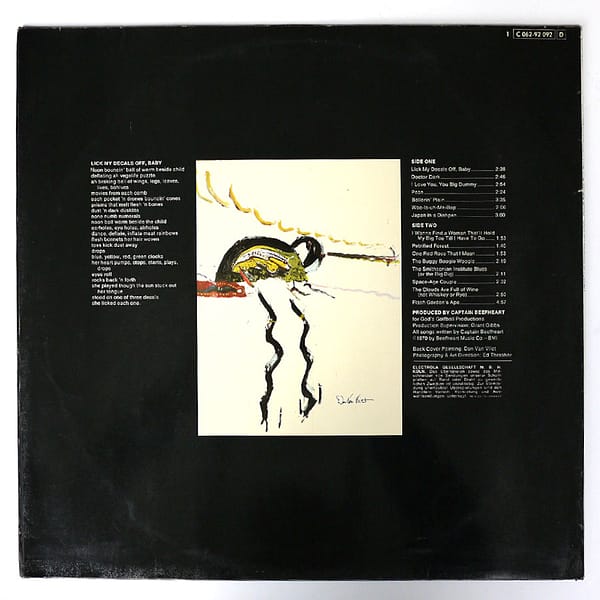 CAPTAIN BEEFHEART & THE MAGIC BAND - Lick My Decals Off, Baby - Image 2