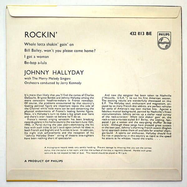 JOHNNY HALLYDAY - Rockin' - Image 2