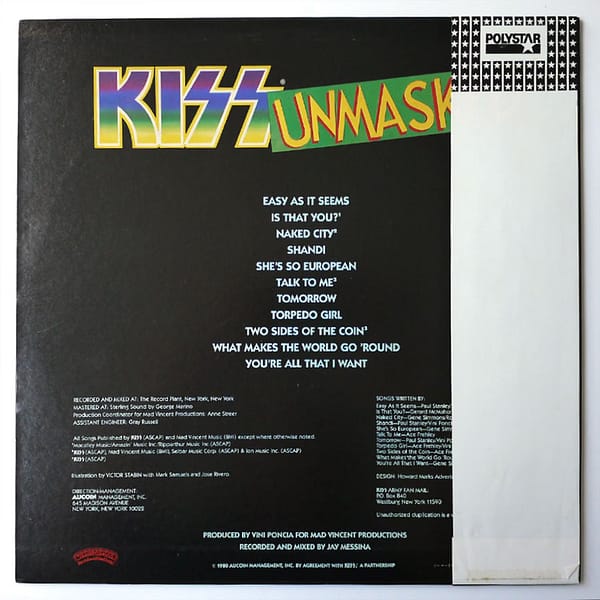 KISS - Unmasked - Image 2