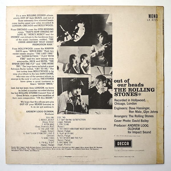 ROLLING STONES – Out Of Our Heads (EXPORT) - Image 2