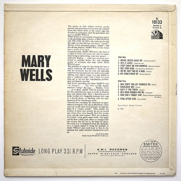 MARY WELLS - Mary Wells - Image 2