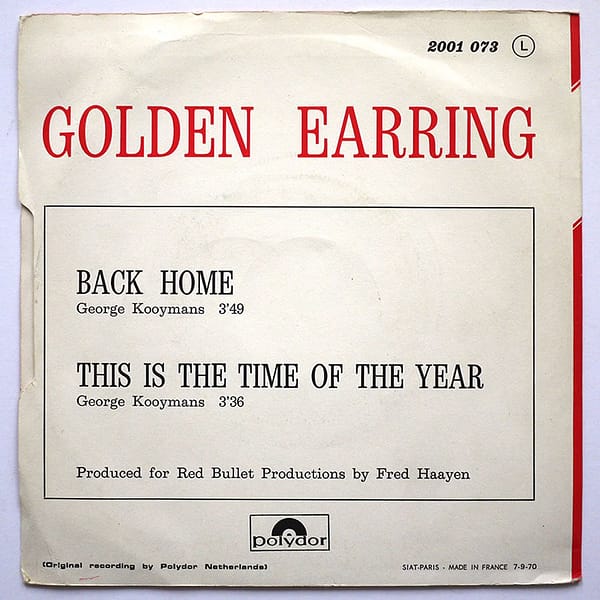 GOLDEN EARRING - Back Home - Image 2