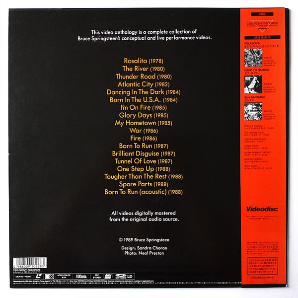 BRUCE SPRINGSTEEN - Video Anthology 1978-88 - Image 2
