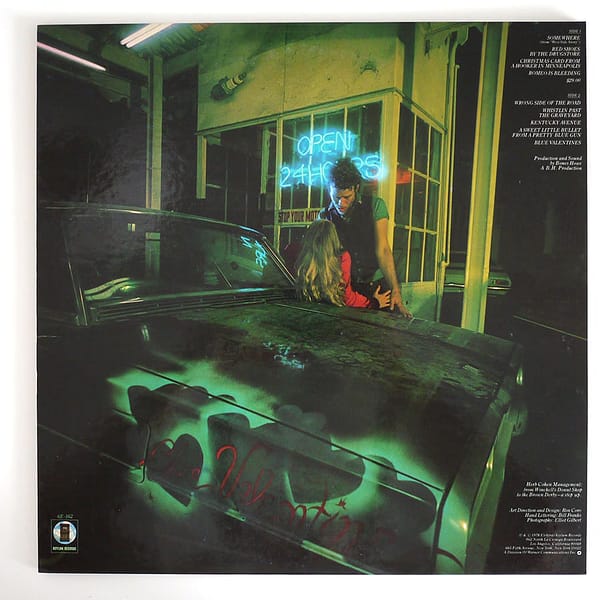 TOM WAITS - Blue Valentine (PROMO) - Image 2