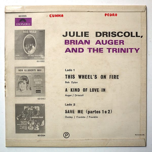 BRIAN AUGER, JULIE DRISCOLL & THE TRINITY -  This Wheel's On Fire - Image 2