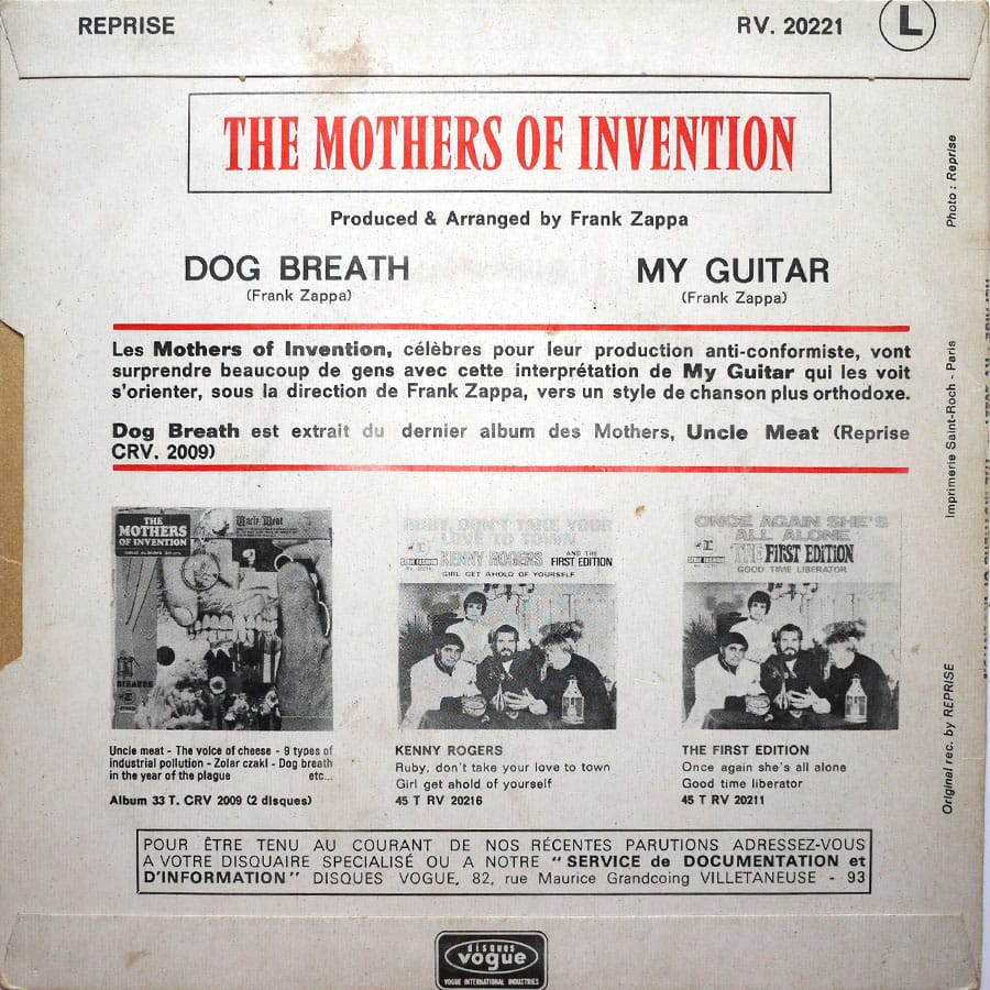 MOTHERS OF INVENTION - My Guitar - Image 2