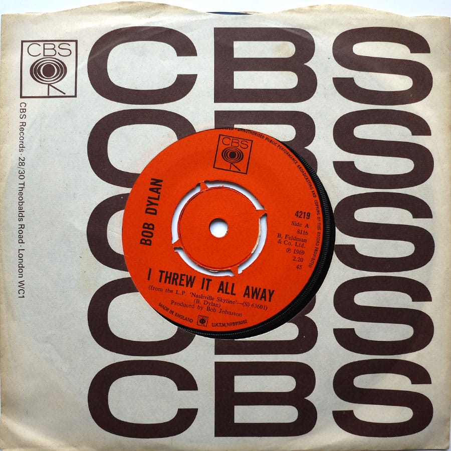 BOB DYLAN - I Threw It All Away