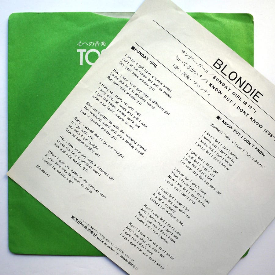 BLONDIE - Sunday Girl - Image 3