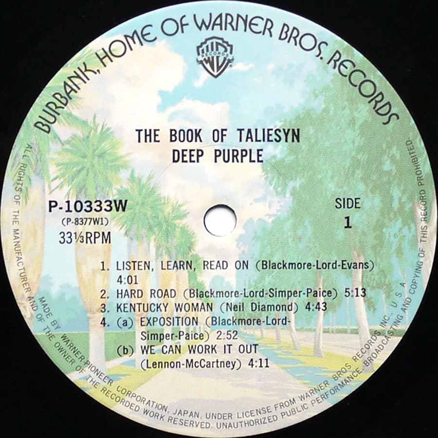 DEEP PURPLE - The Book Of Taliesyn - Image 5