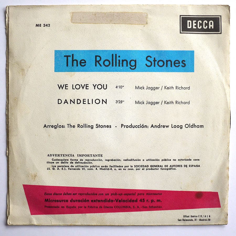 ROLLING STONES - We Love You - Image 2