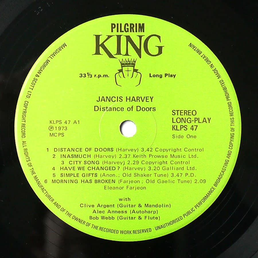 JANCIS HARVEY – Distance Of Doors - Image 3