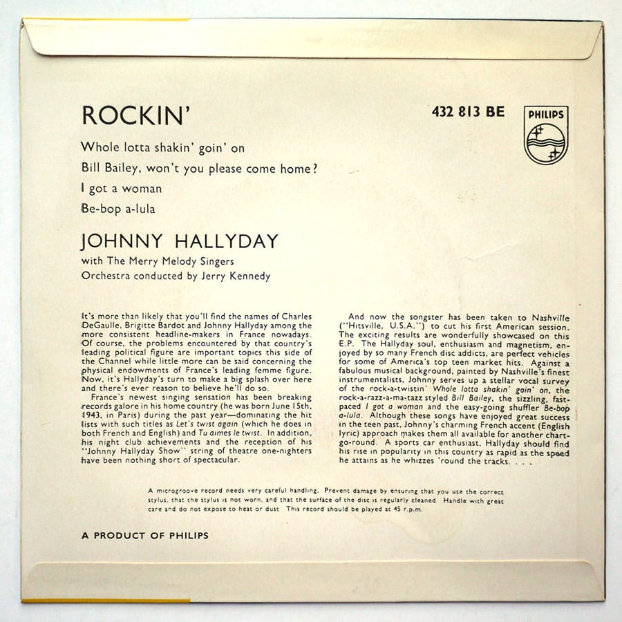 JOHNNY HALLYDAY - Rockin' - Image 2