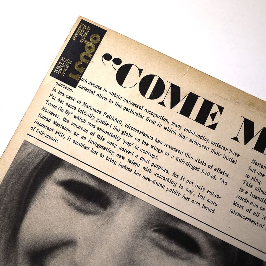 MARIANNE FAITHFULL – Come My Way - Image 3
