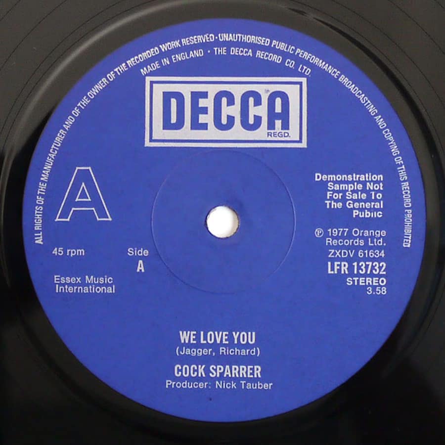 COCK SPARRER - We Love You (DEMO) - Image 4