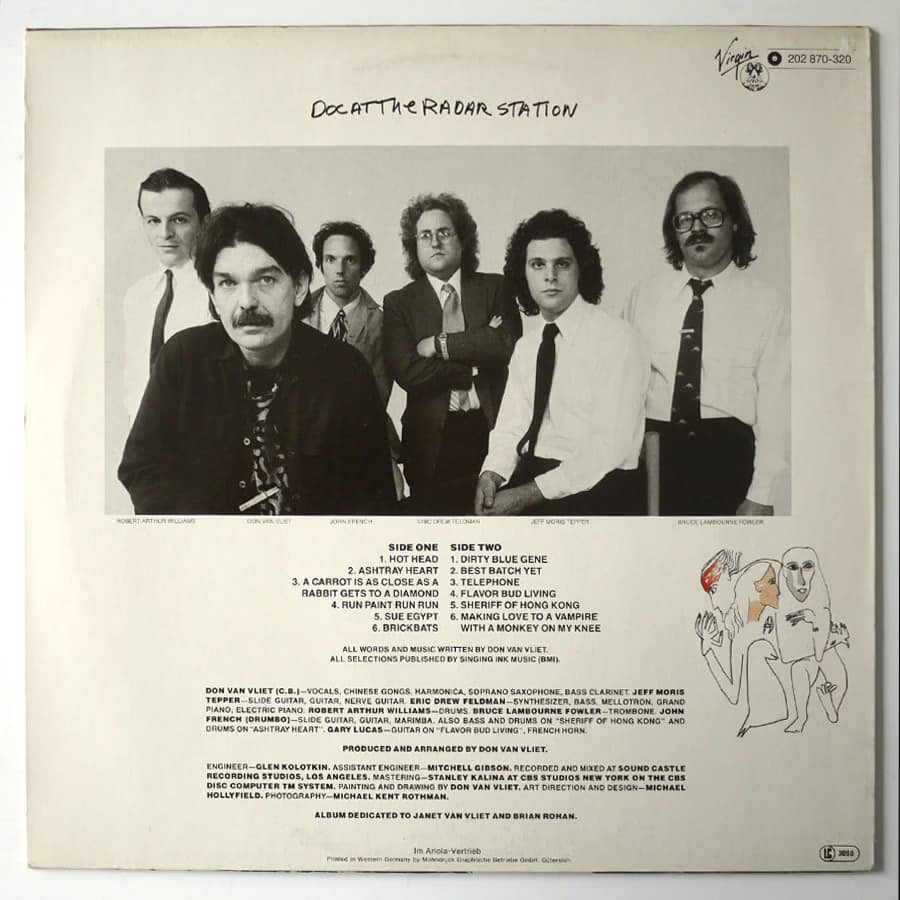 CAPTAIN BEEFHEART & THE MAGIC BAND ‎– Doc At The Radar Station - Image 2