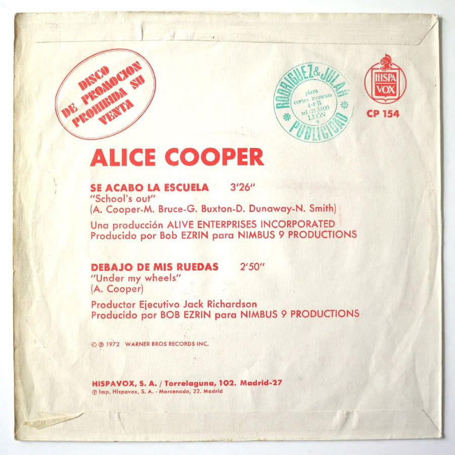 ALICE COOPER - School's Out (PROMO) - Image 2