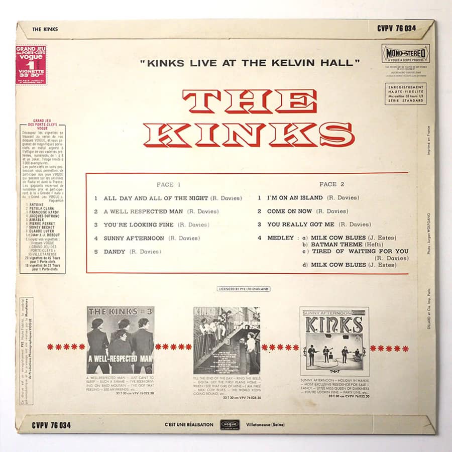 KINKS - Live At The Kelvin Hall - Image 2