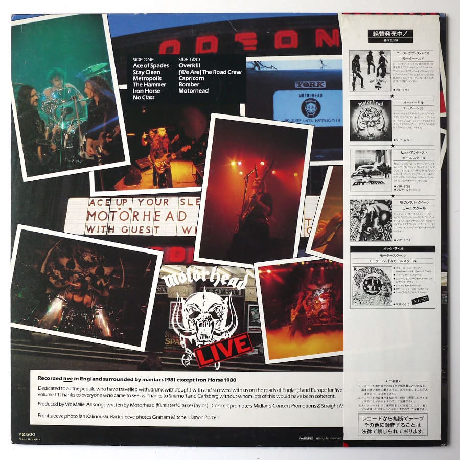 MOTÖRHEAD - No Sleep 'til Hammersmith - Image 4