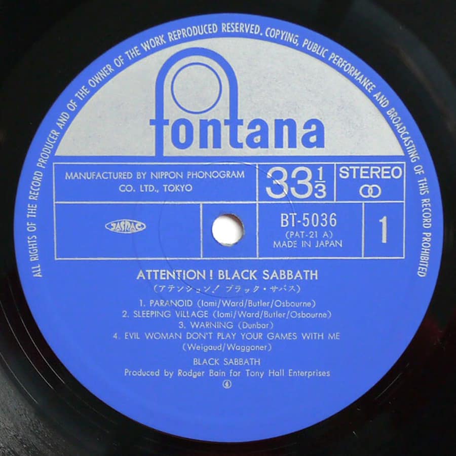 BLACK SABBATH - Attention! - Image 8