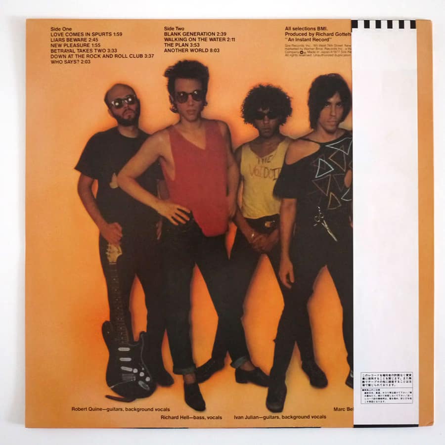 RICHARD HELL AND THE VOIDOIDS - Blank Generation - Image 2