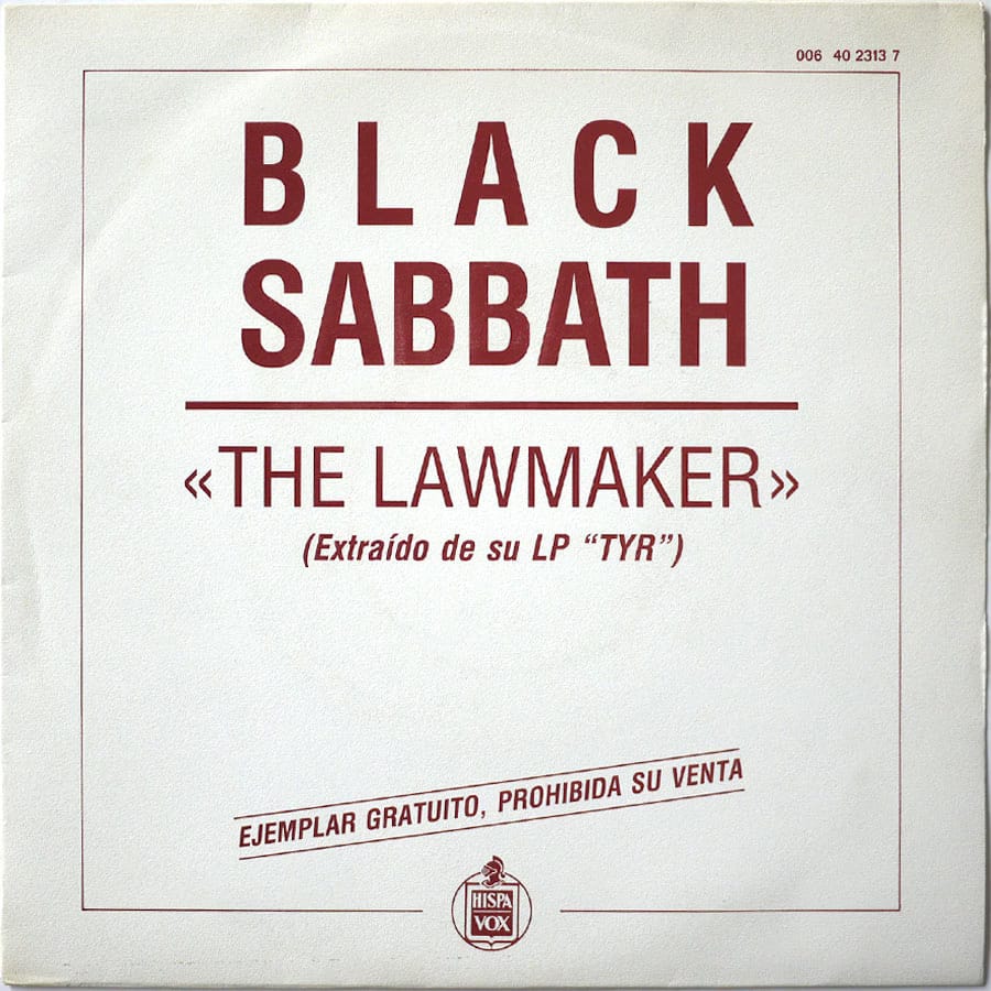 BLACK SABBATH - The Lawmaker (PROMO)