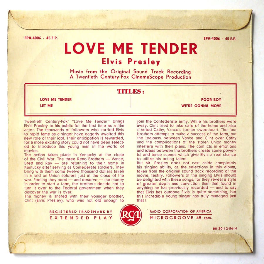 ELVIS PRESLEY - Love Me Tender - Image 2