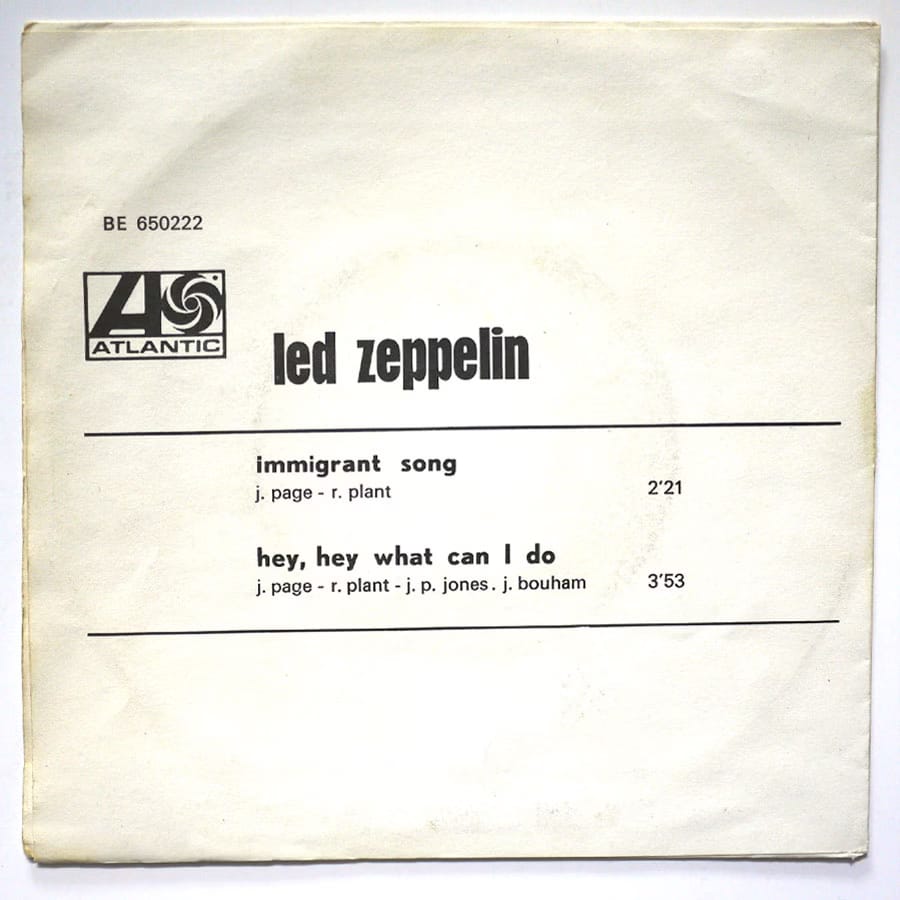 LED ZEPPELIN - Immigrant Song - Image 2