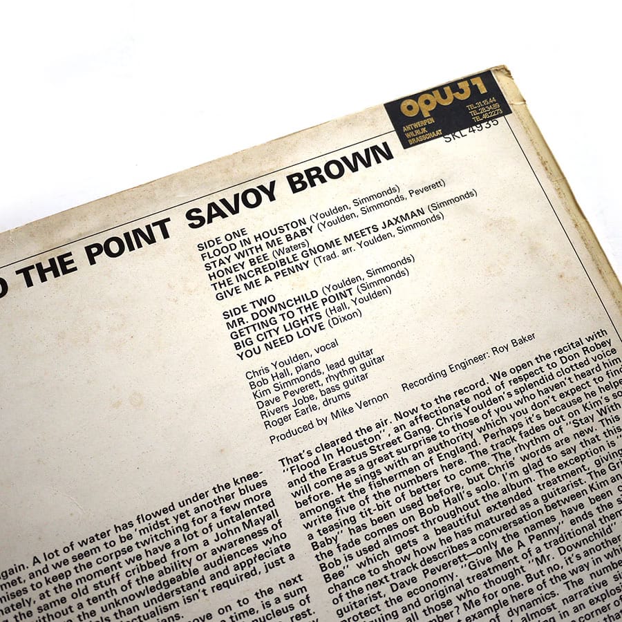 SAVOY BROWN -  Getting To The Point - Image 7