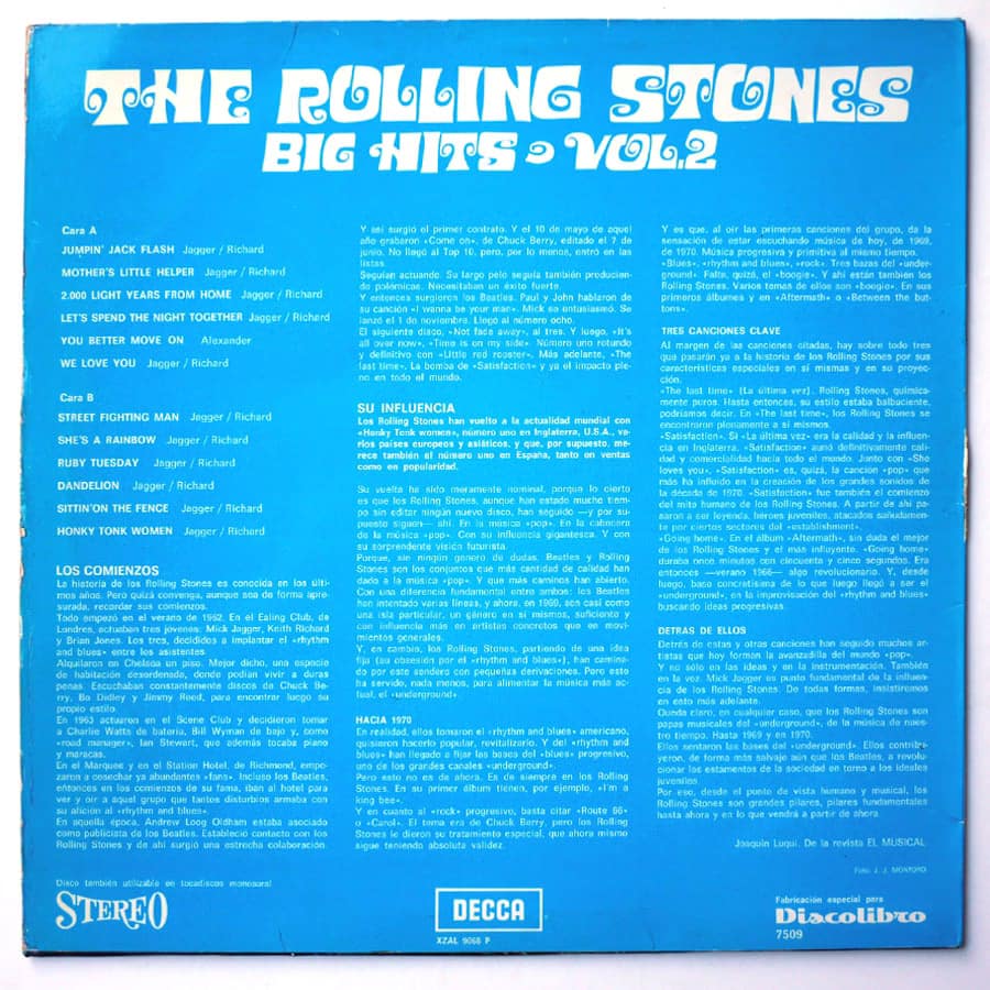 ROLLING STONES - Big Hits Vol. 2 - Image 2