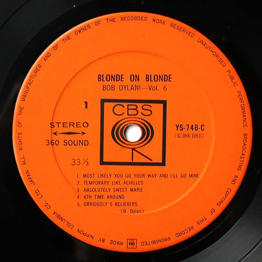 BOB DYLAN - Blonde On Blonde (Vol. 6) - Image 6