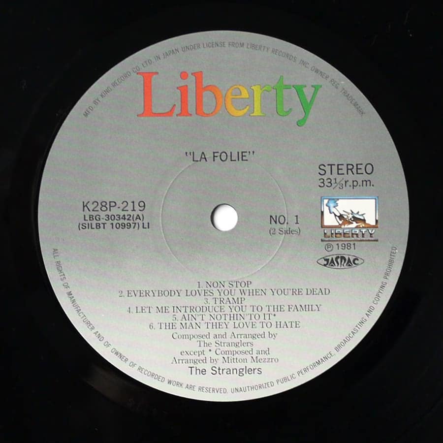 STRANGLERS - La Folie - Image 9