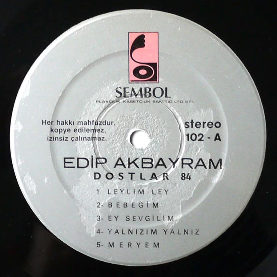 EDIP AKBAYRAM, DOSTLAR - 1984 - Image 7