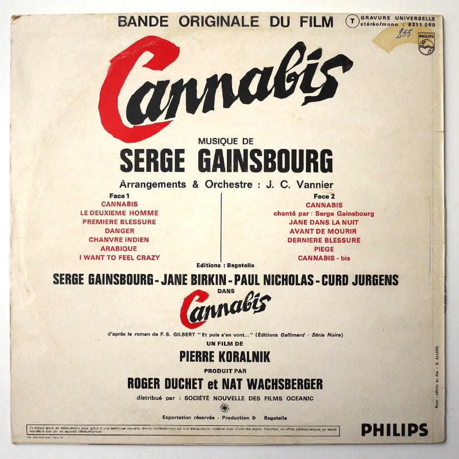 SERGE GAINSBOURG - Cannabis - Image 5